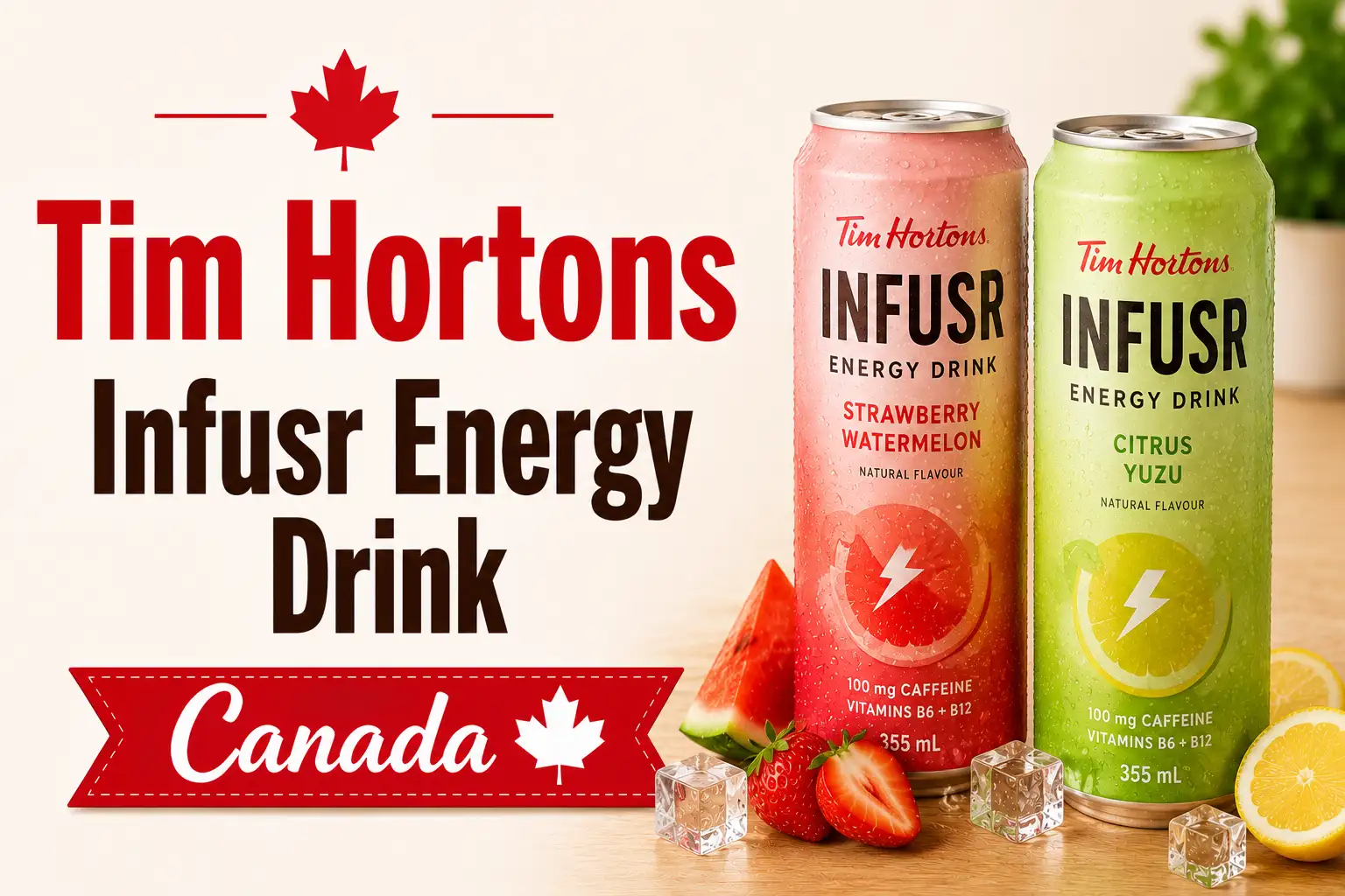 Tim Hortons Infusr Energy Drink menu canada with prices