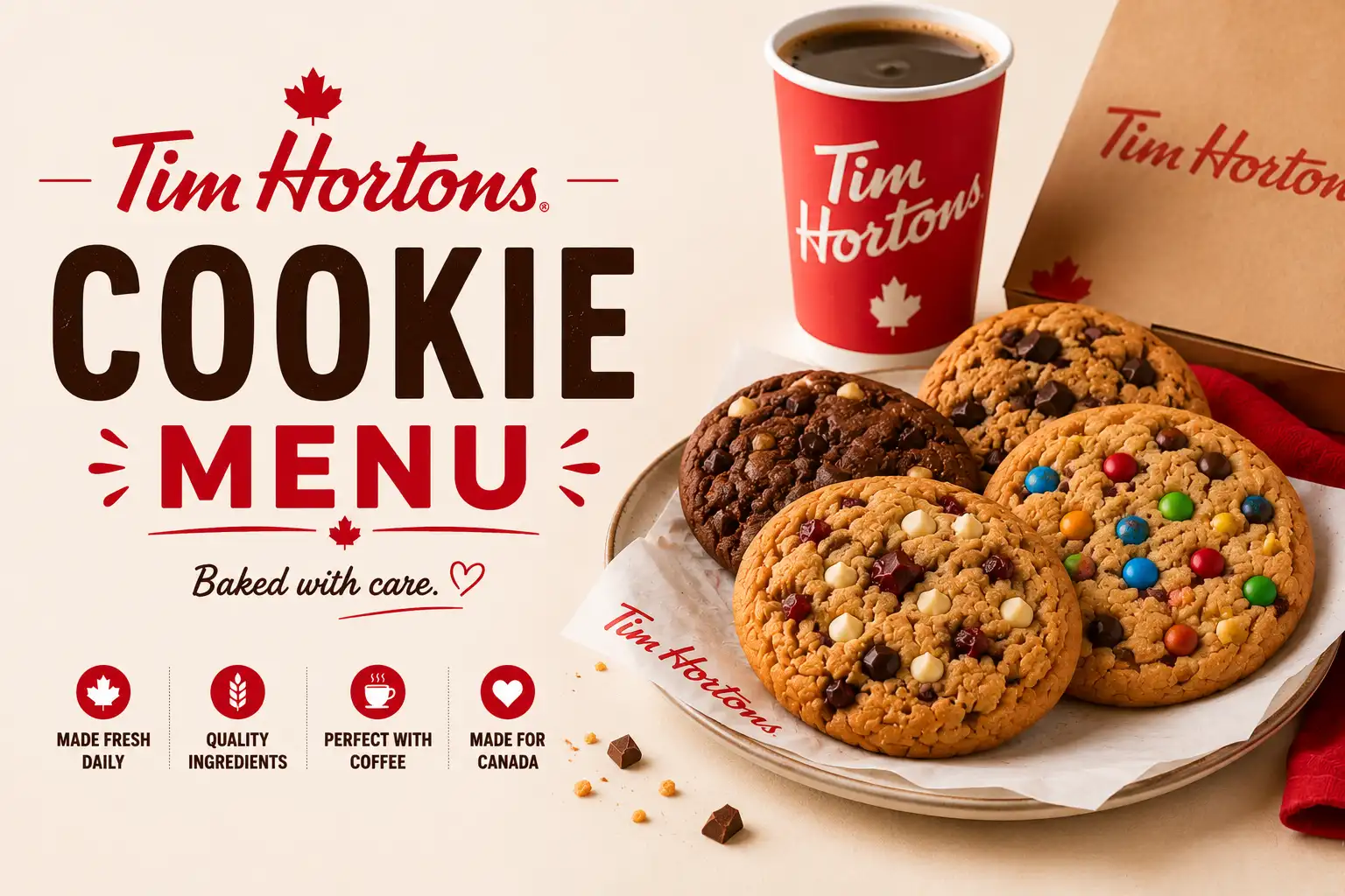 Tim Hortons Cookies Menu Canada