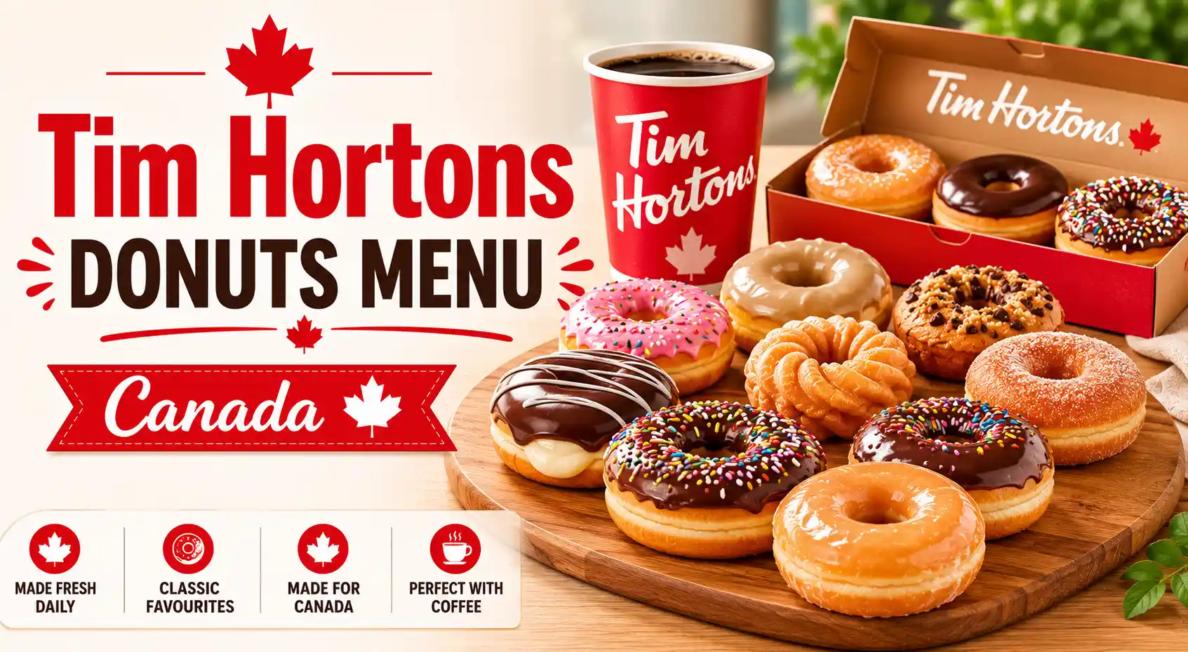 Tim Hortons donut menu canada