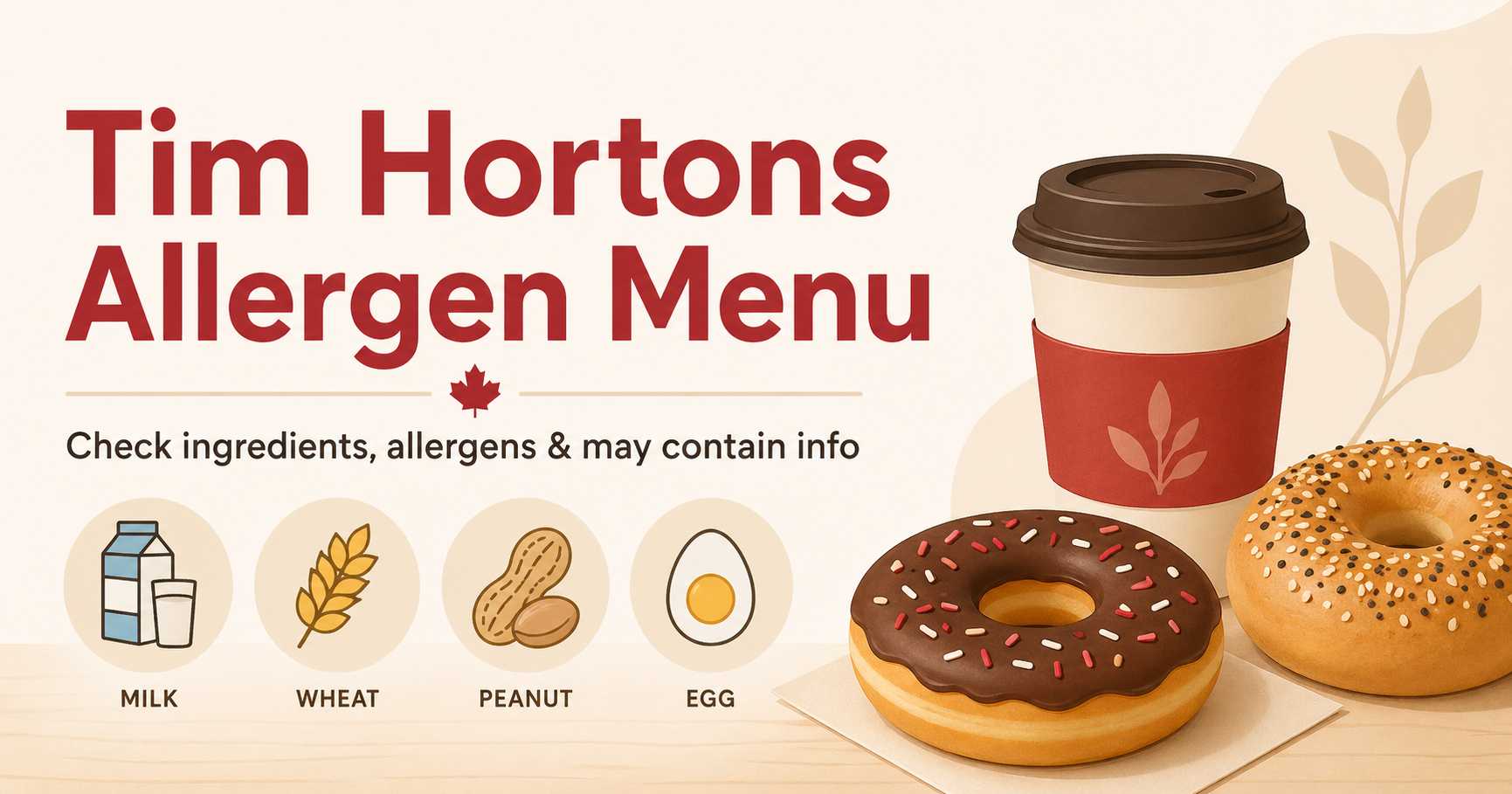 Tim Hortons Allergen Menu