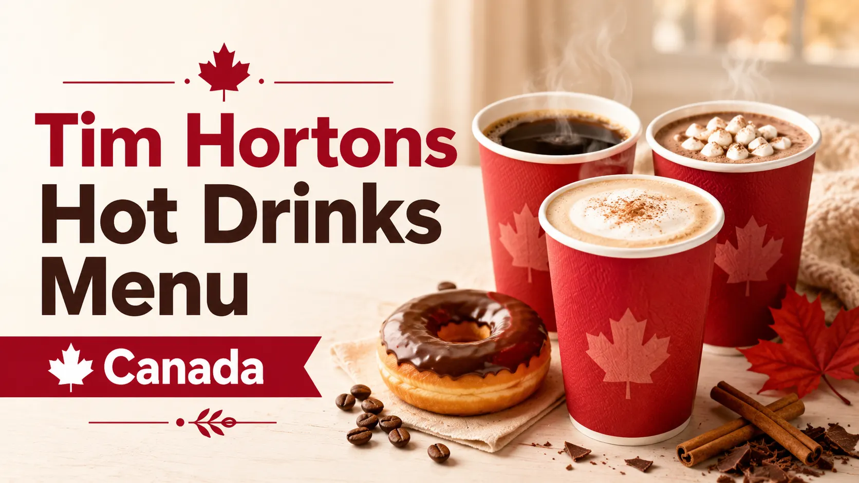 Tim Hortons Hot Drinks Menu Canada