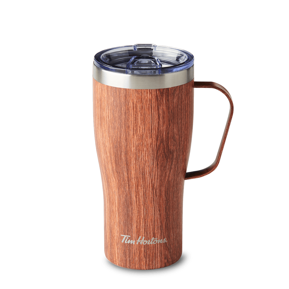 20oz Stainless Steel Travel Mug - Wood Grain