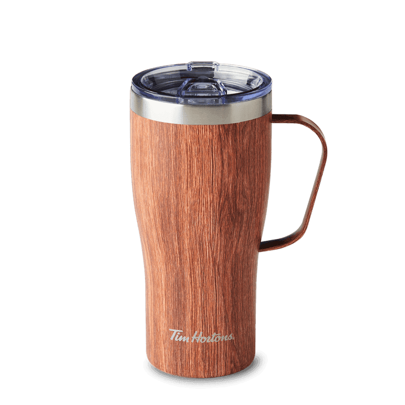 20oz Stainless Steel Travel Mug - Wood Grain