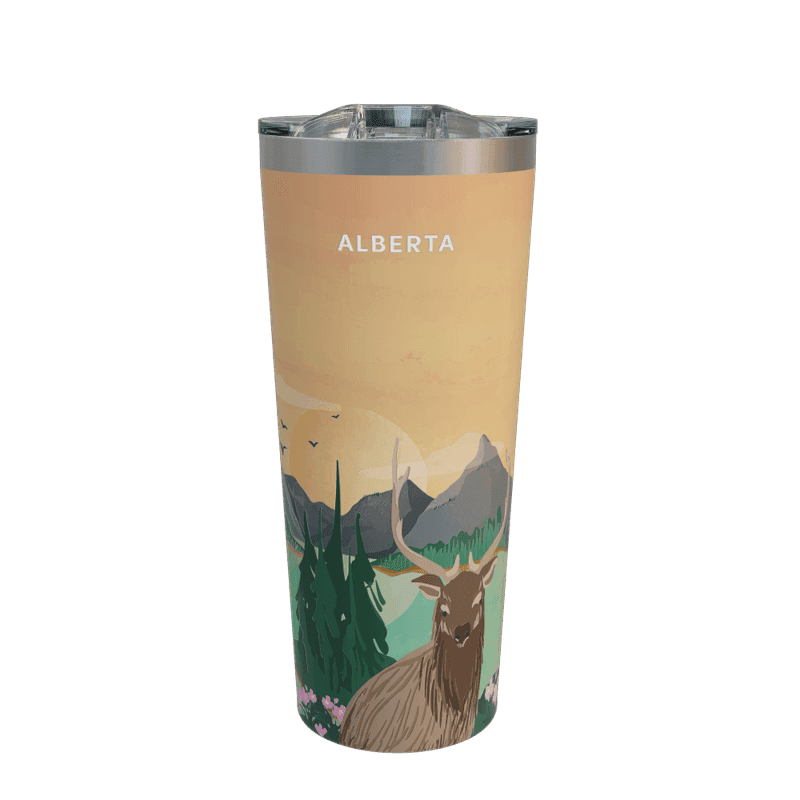 22oz Alberta Travel Mug, Stainless Steel