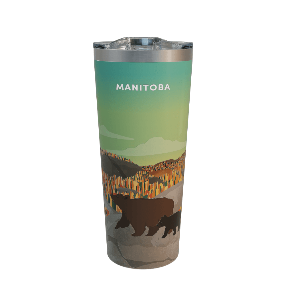 22oz Manitoba Travel Mug, Stainless Steel