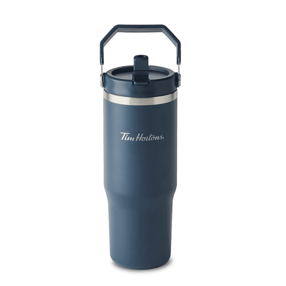 30oz Stainless Steel Tumbler with Top Handle - Navy