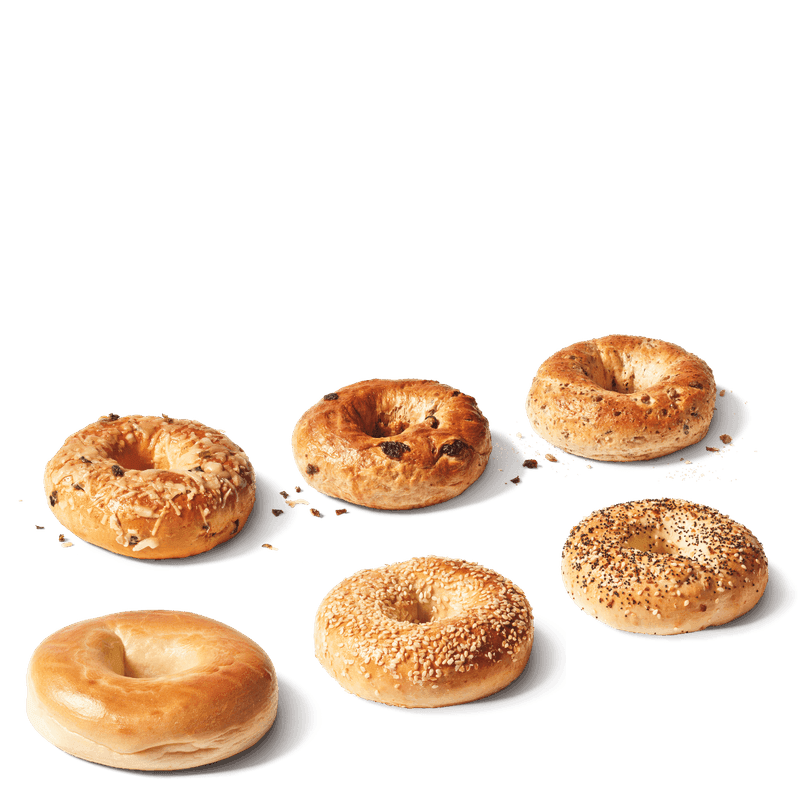 6 Assorted Bagels from Tim Hortons Menu - Price and Calories
