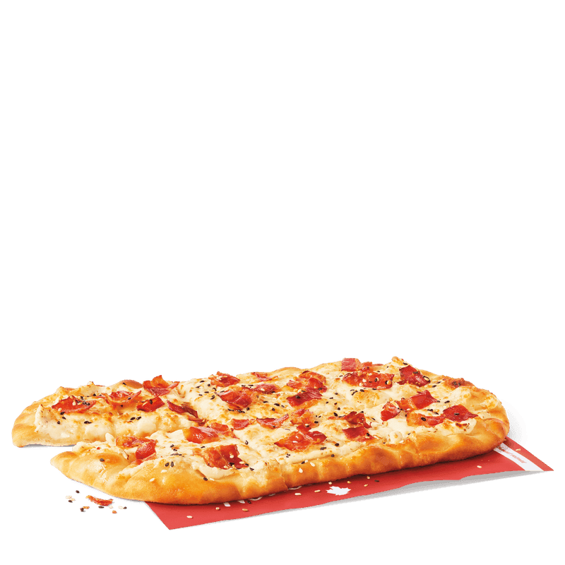 Bacon Flatbread Pizza - 275 calories