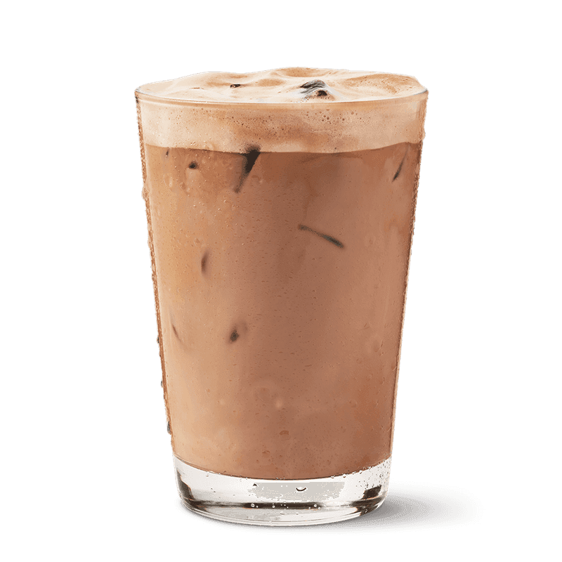 Chocolate Pistachio Protein Iced Latte