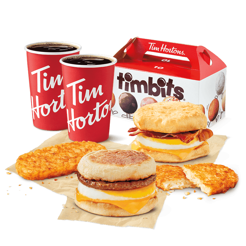 Classic Breakfast Bundle for 2 from Tim Hortons Menu - Price and Calories