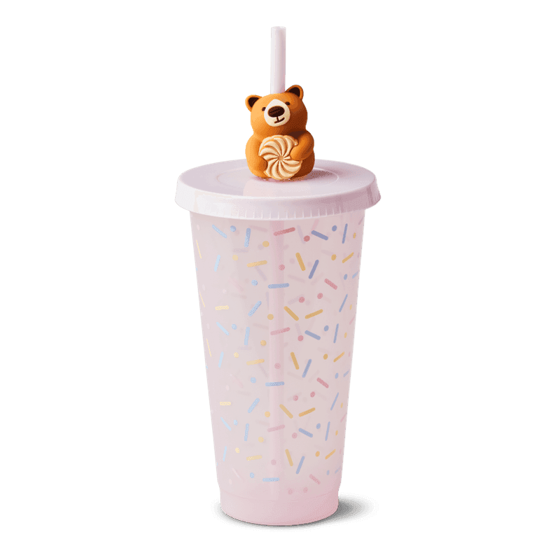 Colour Changing Cold Cup with Straw Buddy 24oz