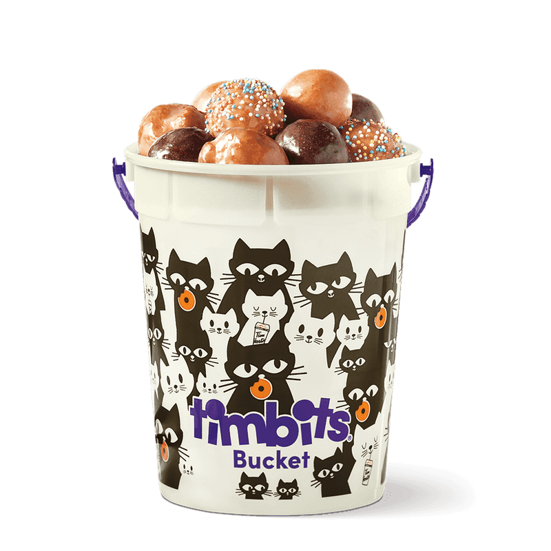 Halloween Timbits Bucket - Black Cat w Timbits® from Tim Hortons Menu - Price and Calories