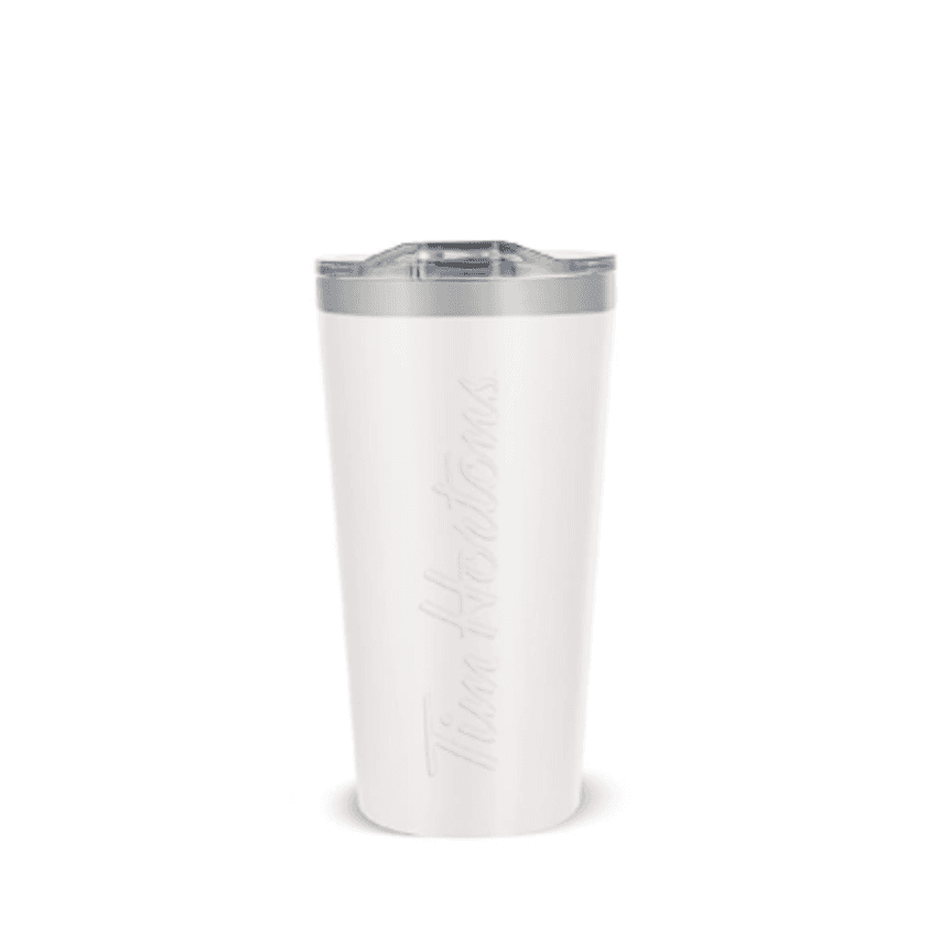 New! 16oz White Stainless Steel Travel Mug