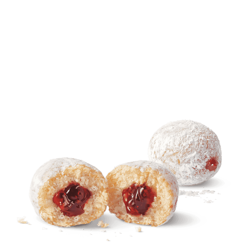 Powdered Strawberry Filled Timbit from Tim Hortons Menu - Price and Calories