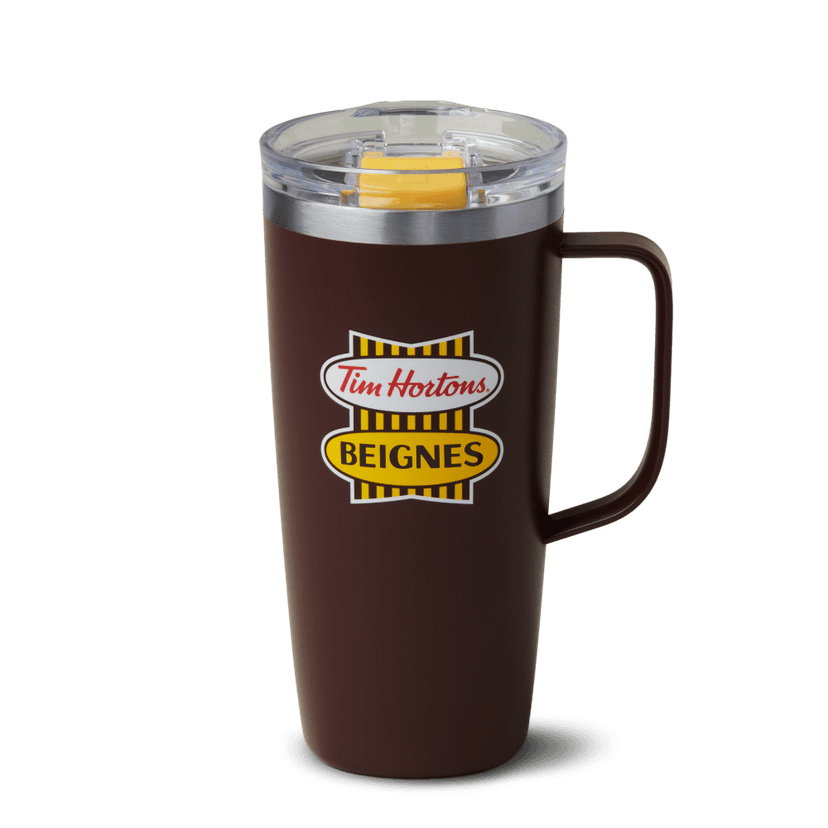 Retro Stainless Steel Travel Mug with Handle 20oz - (FR)