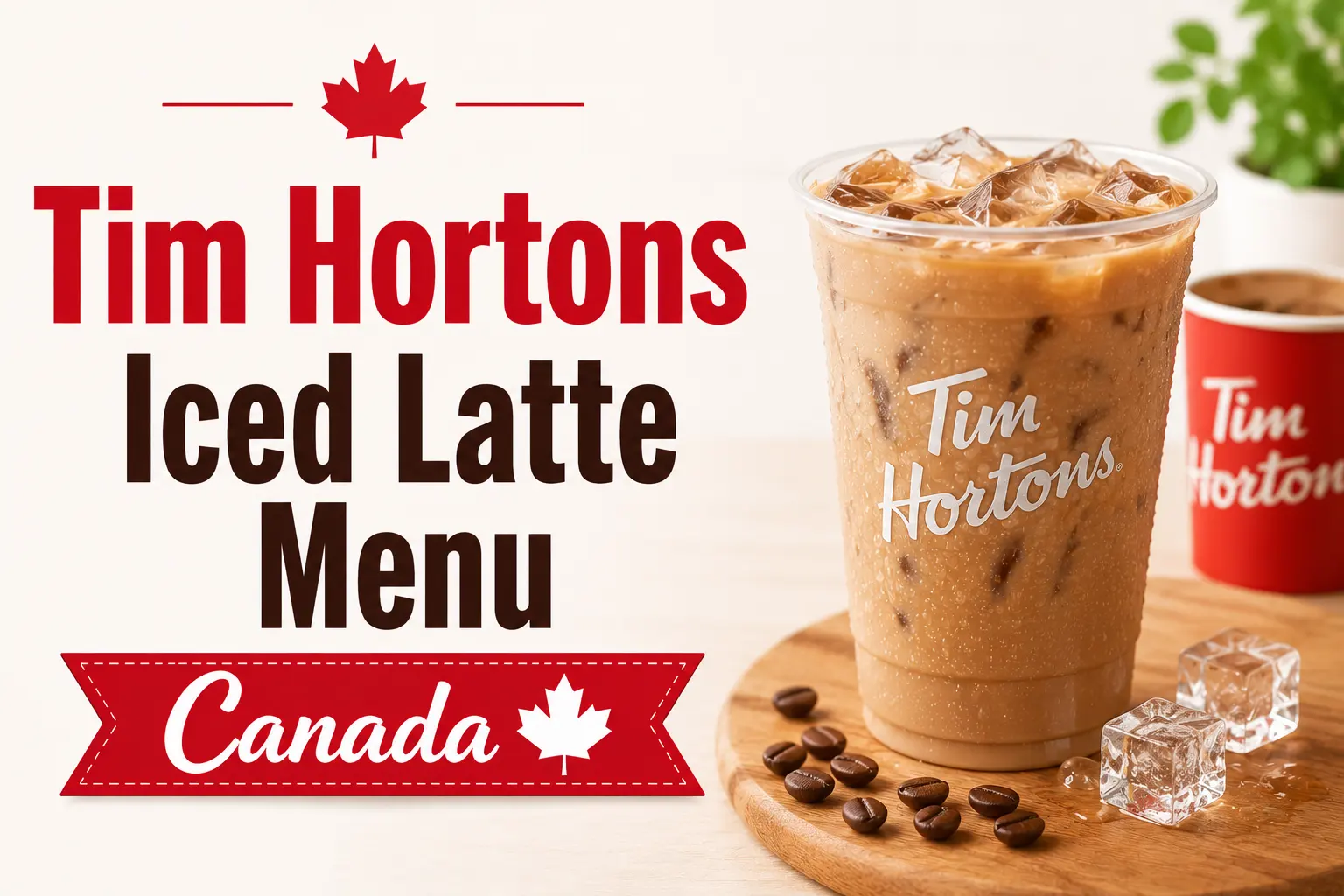 Tim Hortons Iced Latte Menu Canada