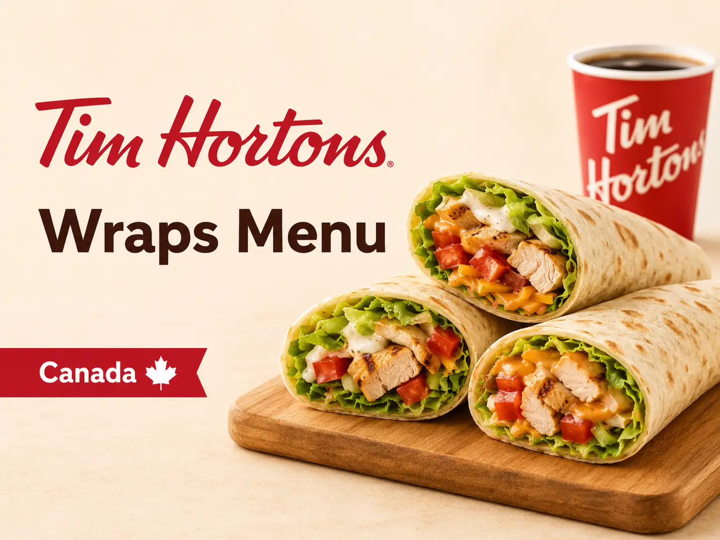 Tim Hortons Wraps Menu Canada