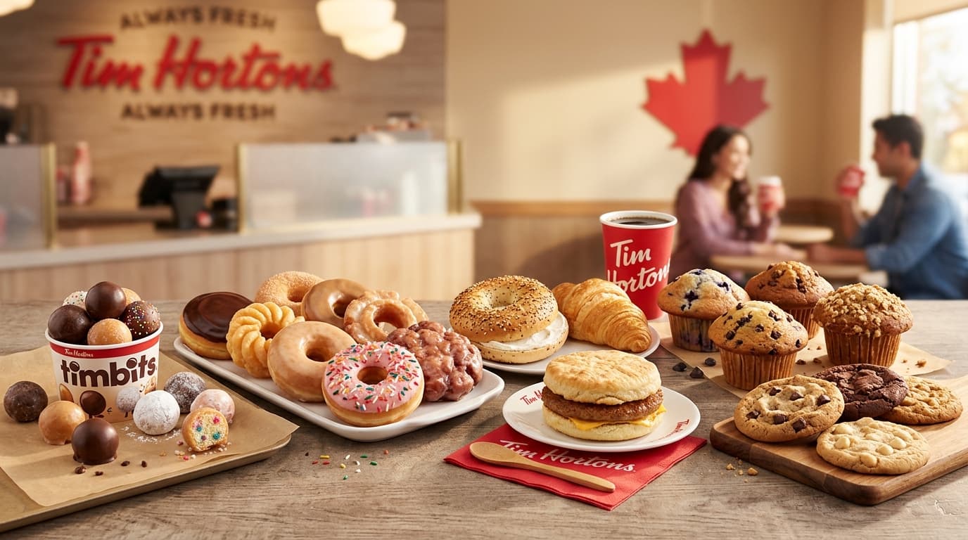 Tim Hortons Baked Goods Menu Canada