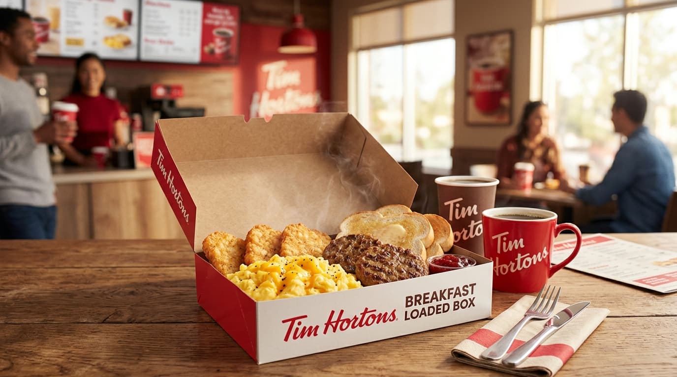 Tim Hortons Breakfast Boxes Menu Canada