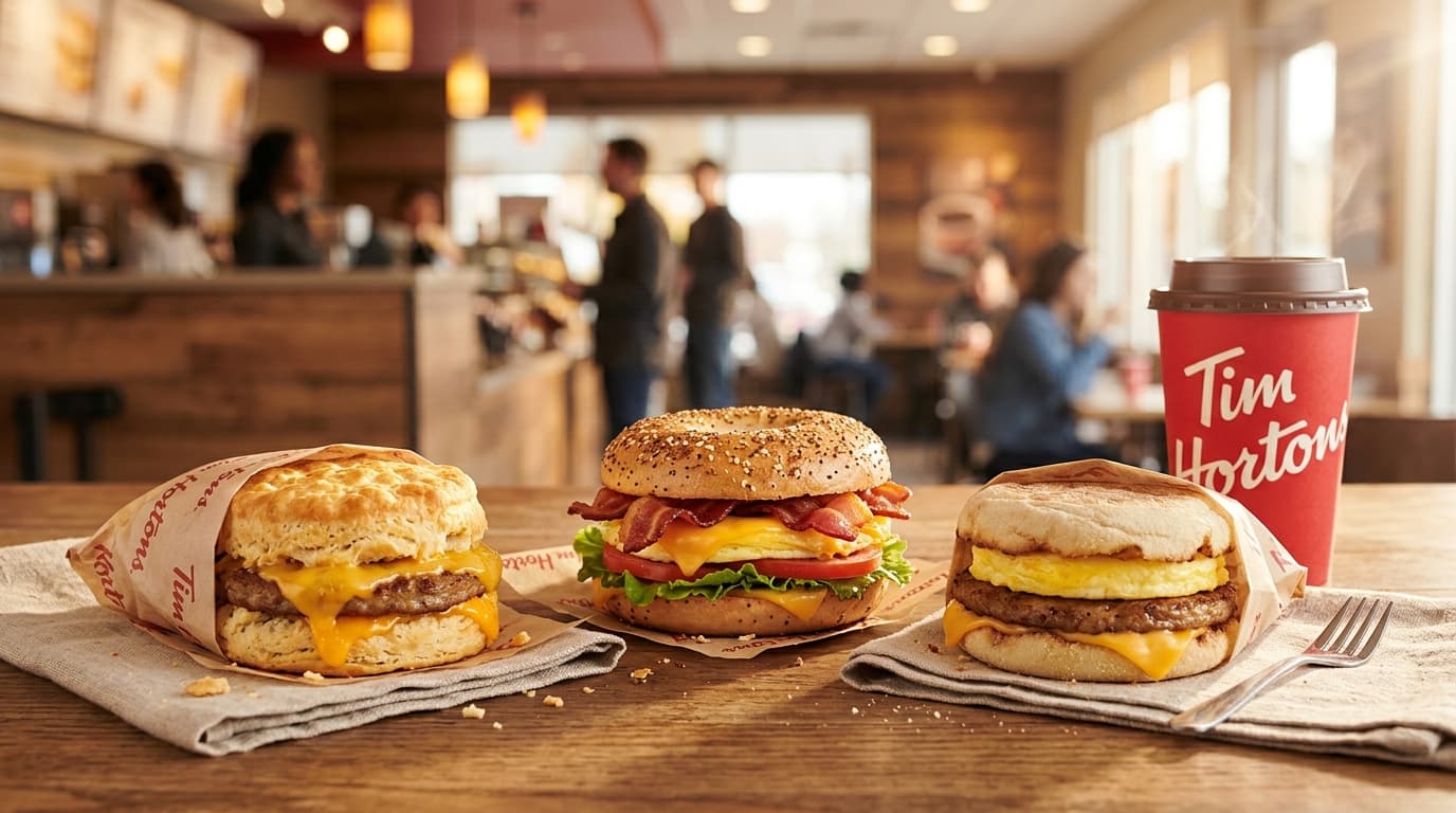 Tim Hortons Breakfast Sandwich Menu Canada