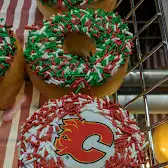 Tim Hortons storefront and interior at 117 1323 Centre St North, Calgary, AB