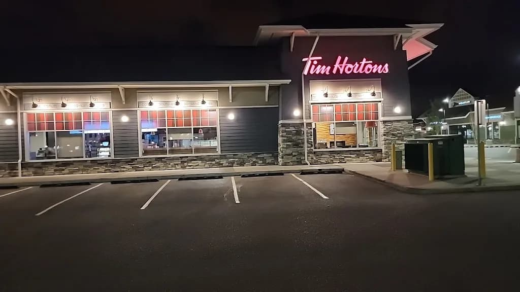 Tim Hortons storefront and interior at 1510-7 Mahogany Plaza Se, Calgary, AB