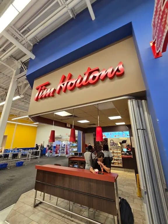 Tim Hortons storefront and interior at 35 Sage Hill Gate Nw, Calgary, AB