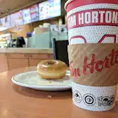 Tim Hortons storefront and interior at 924 16th Ave Nw, Calgary, AB