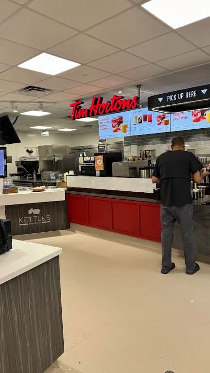 Tim Hortons storefront and interior at 3500 26th Av. Ne, Calgary, AB