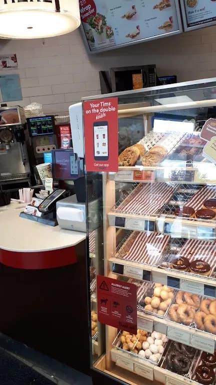 Tim Hortons storefront and interior at 3508 37th St Sw, Calgary, AB