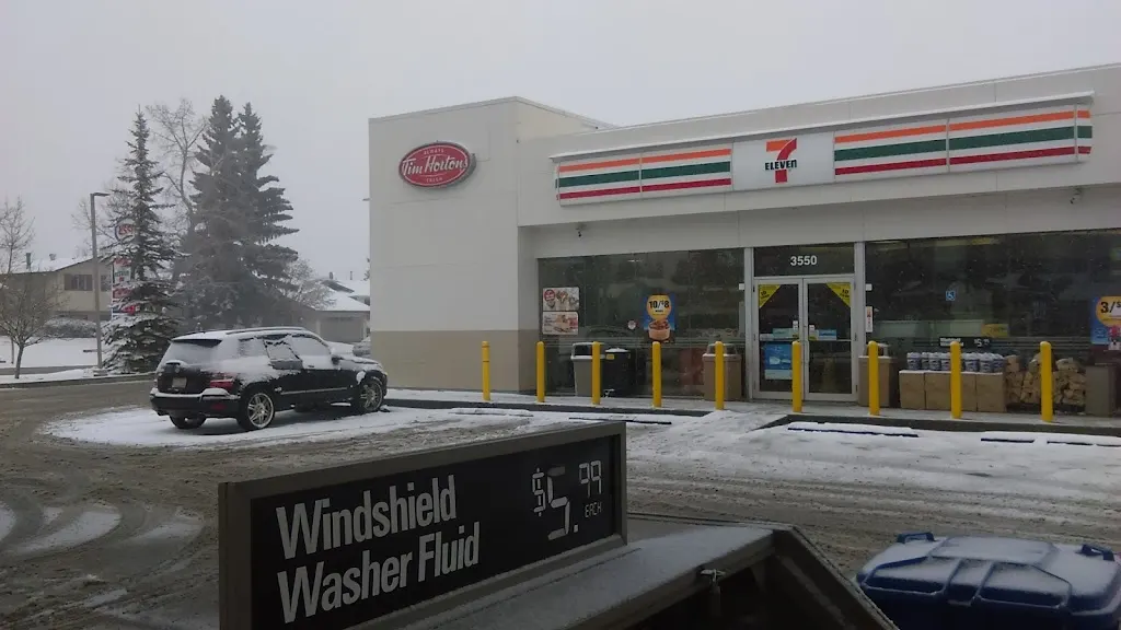 Tim Hortons storefront and interior at 3550 52 St Ne, Calgary, AB