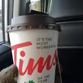 Tim Hortons storefront and interior at 2309 Rabbit Hill Rd Nw, Edmonton, AB