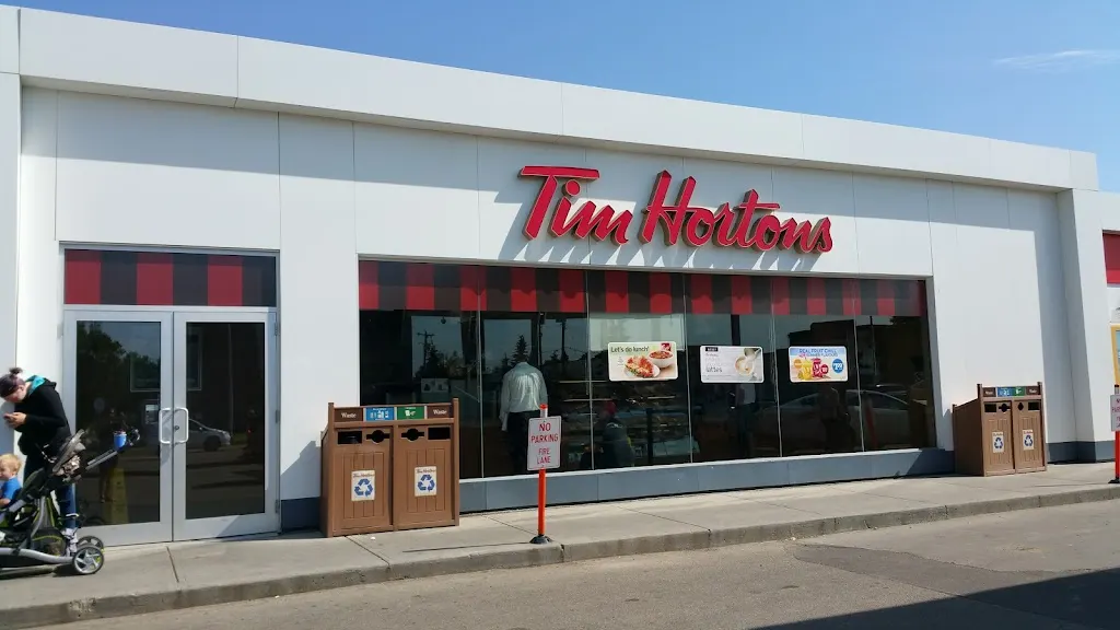 Tim Hortons storefront and interior at 3522 118th Ave Nw, Edmonton, AB