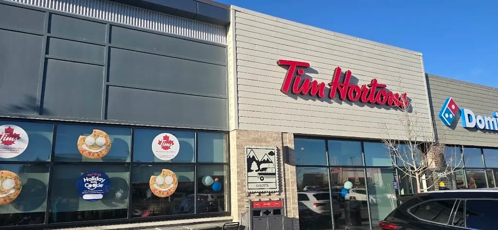 Tim Hortons storefront and interior at 5292 - Ellerslie Rd Sw, Edmonton, AB