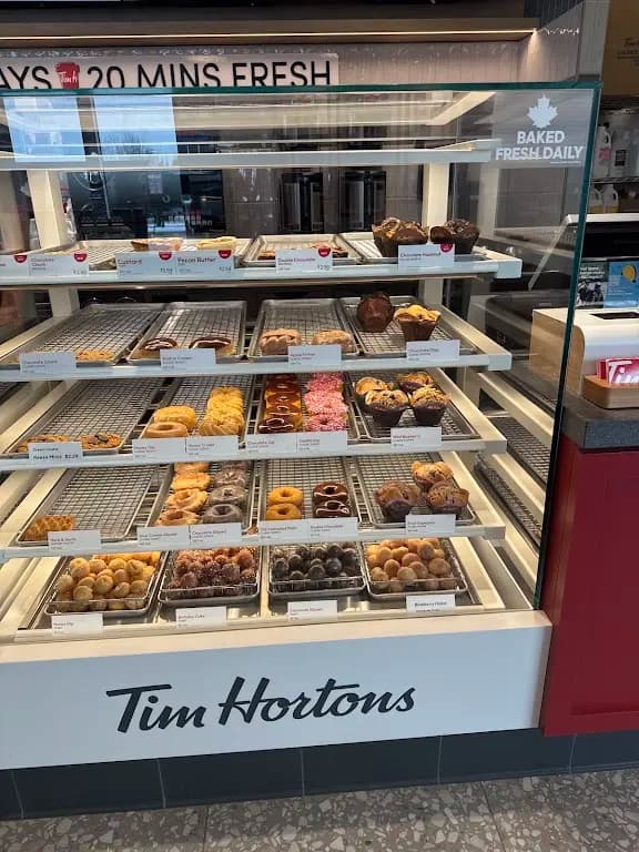 Tim Hortons storefront and interior at 8946 Carson Way Sw, Edmonton, AB