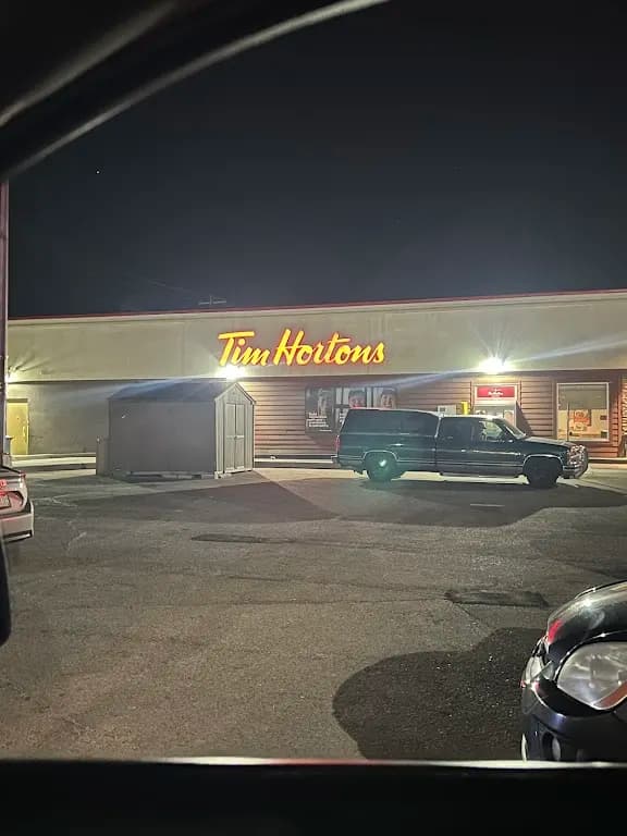 Tim Hortons storefront and interior at 12820 82nd St Nw, Edmonton, AB