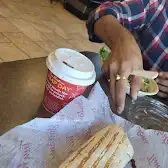 Tim Hortons storefront and interior at 13080 St Albert Trail Nw, Edmonton, AB