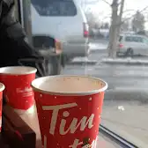 Tim Hortons storefront and interior at 13604 137 Ave, Edmonton, AB