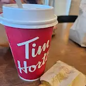 Tim Hortons storefront and interior at 16438 87th Ave, Edmonton, AB