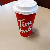 Tim Hortons storefront and interior at 4217 50th Ave, Red Deer, AB