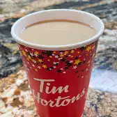 Tim Hortons storefront and interior at 72 Boulder Blvd, Stony Plain, AB