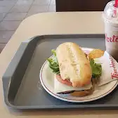 Tim Hortons storefront and interior at 4805 44th Ave, Stony Plain, AB