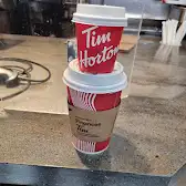Tim Hortons storefront and interior at 9591 Ladner Trunk Rd, Delta, BC