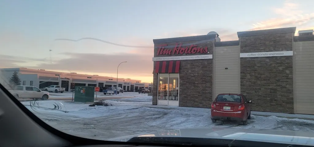 Tim Hortons storefront and interior at 9704 112th St, Fort St. John, BC