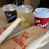 Tim Hortons storefront and interior at 739 Mc Callum Rd, Langford, BC