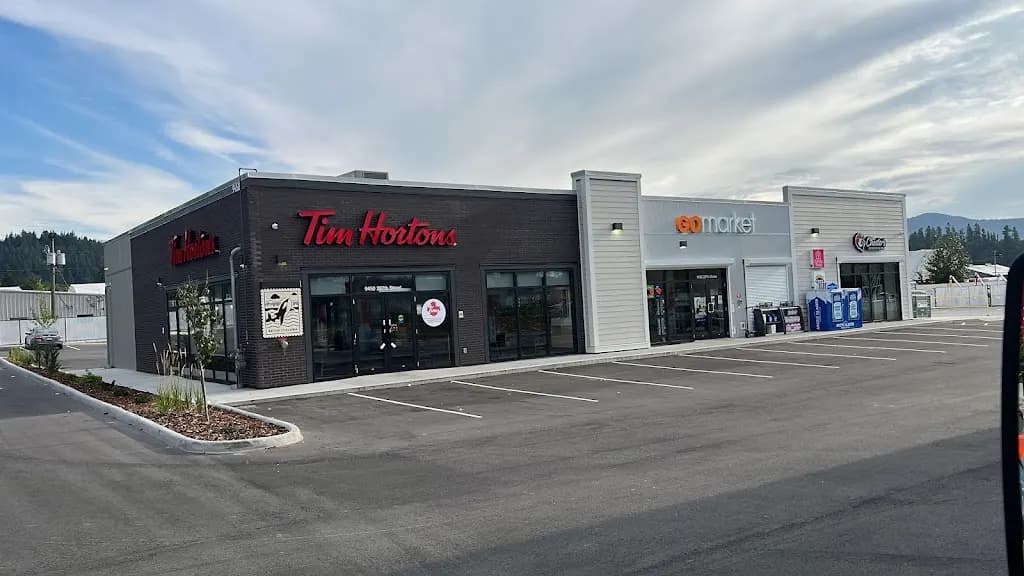 Tim Hortons storefront and interior at 9450 287th St, Maple Ridge, BC