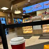 Tim Hortons storefront and interior at 200-350 North Town Rd, Winnipeg, MB