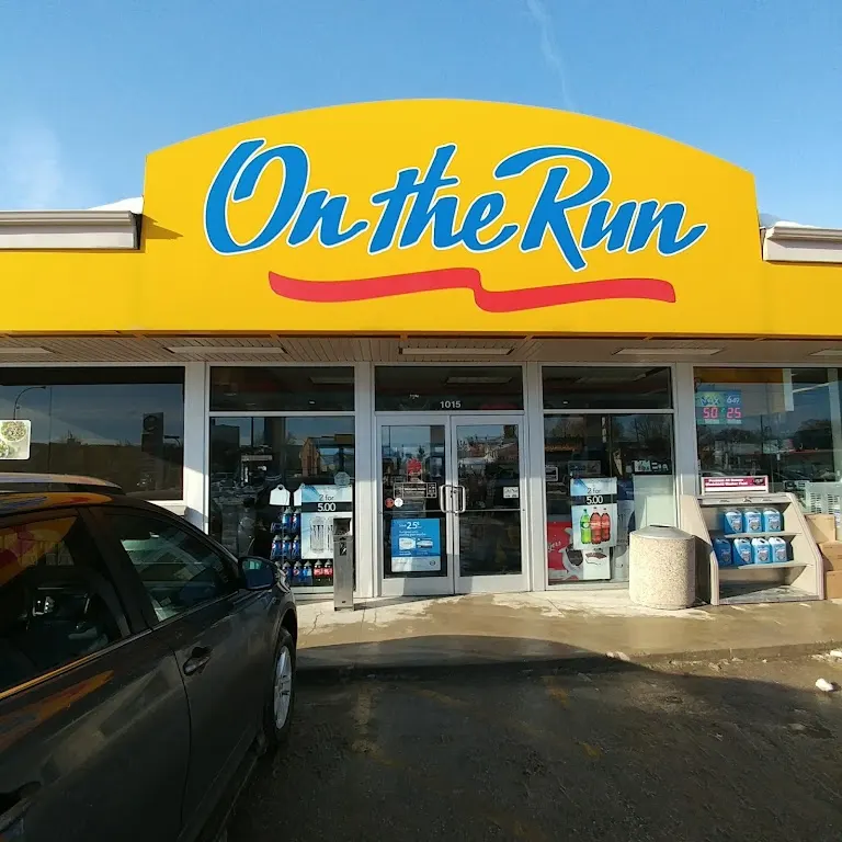 Tim Hortons storefront and interior at 1015 Notre Dame, Winnipeg, MB