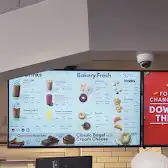Tim Hortons storefront and interior at 1146 Portage Ave, Winnipeg, MB