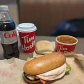 Tim Hortons storefront and interior at 40 Galbraith Place, Saint John, NB